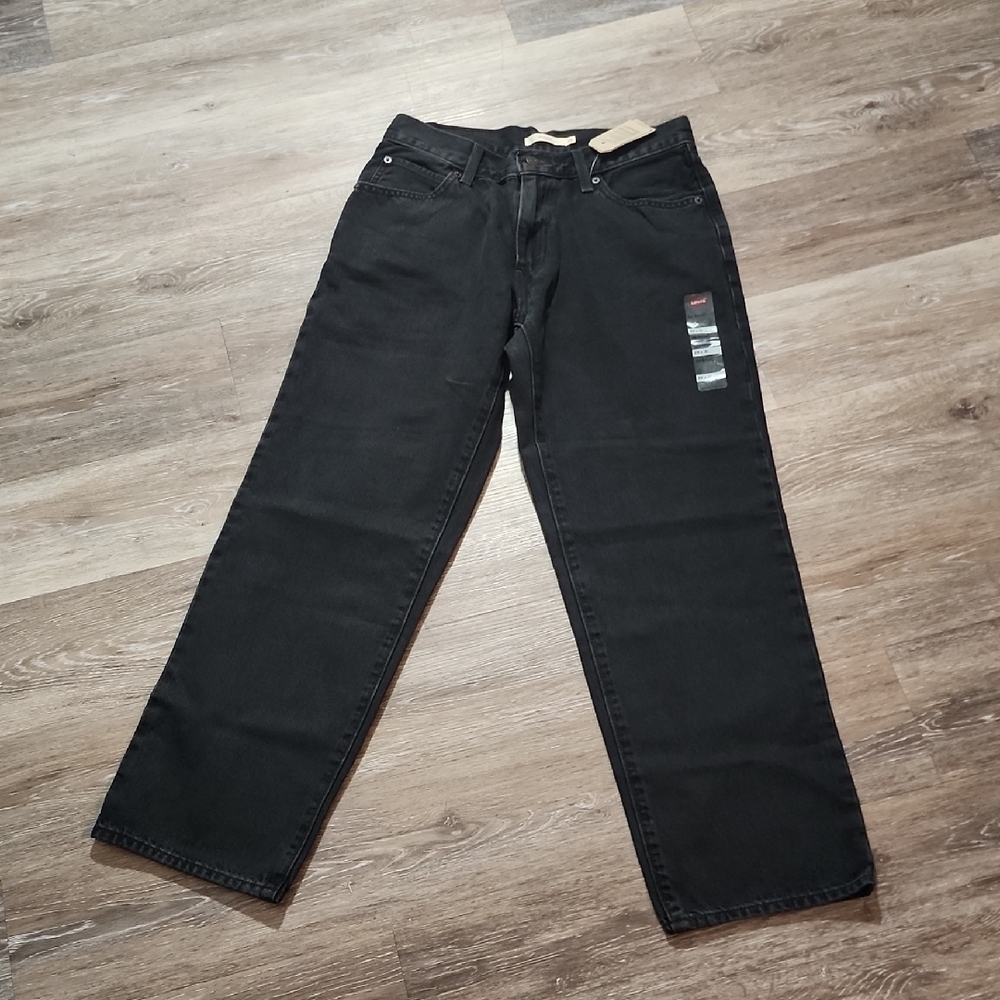 Classic Black Straight Levis Jeans